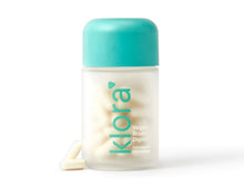 klora vegan bloat-digest jar with enzyme capsules inside